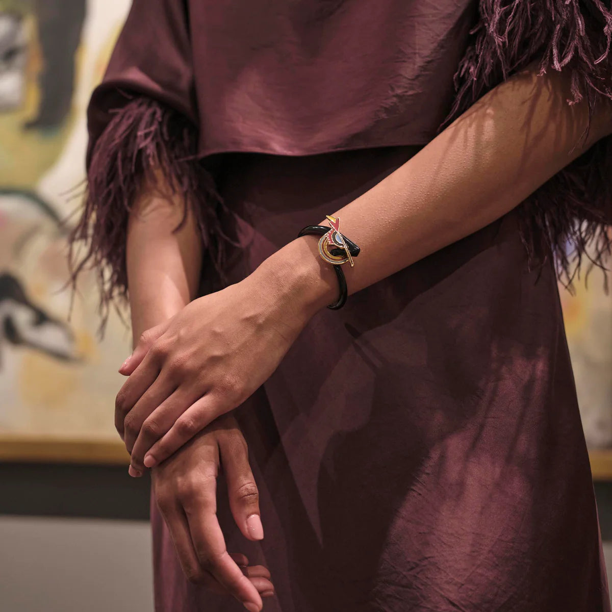 The MET X Lele Kandinsky Violett Mobile Bangle