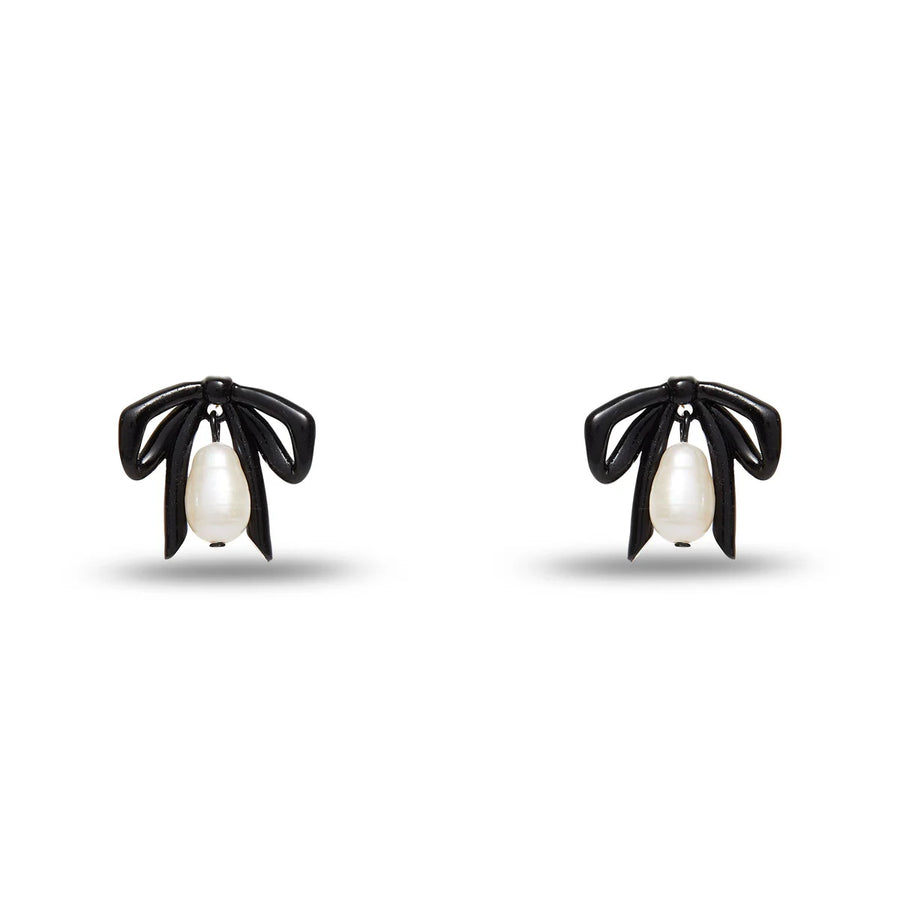 Jet The Met X Lele Renoir Bow Stud Earrings
