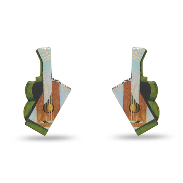 The MET X Lele Gris Still Life With A Guitar Earrings