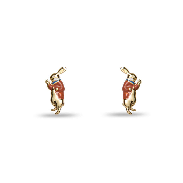 The Nursery Alice White Rabbit Earring Stud (Lele Sadoughi) Lele Sadoughi