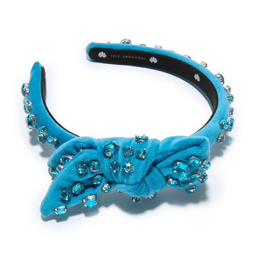 Caterpillar Blue The Nursery Alice Bow Embellished Headband Lele Sadoughi