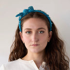 Caterpillar Blue The Nursery Alice Bow Embellished Headband Lele Sadoughi