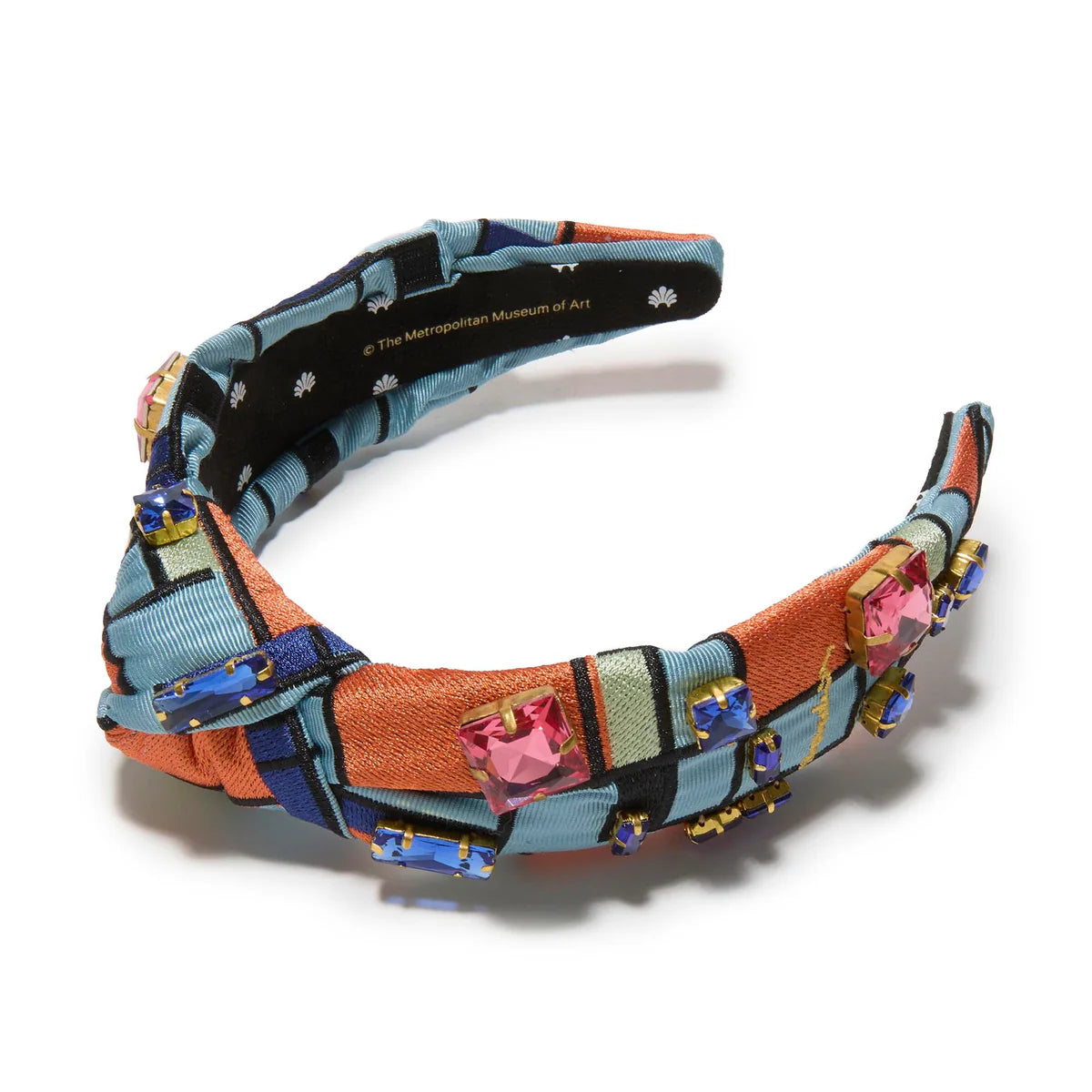 The MET X Lele Mondrian Composition Knotted Embroidered Headband