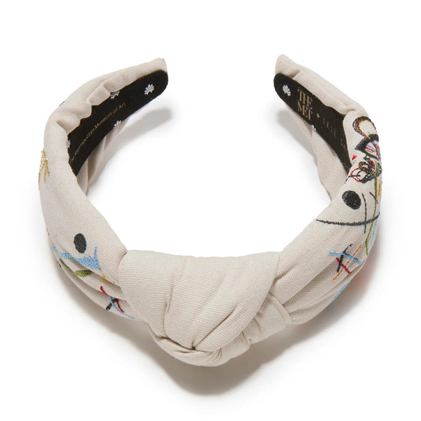 The MET X Lele Kandinsky Violett Knotted Embroidered Headband