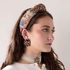 Rose Sleeping Beauty in The Wood Knotted Headband Lele Sadoughi