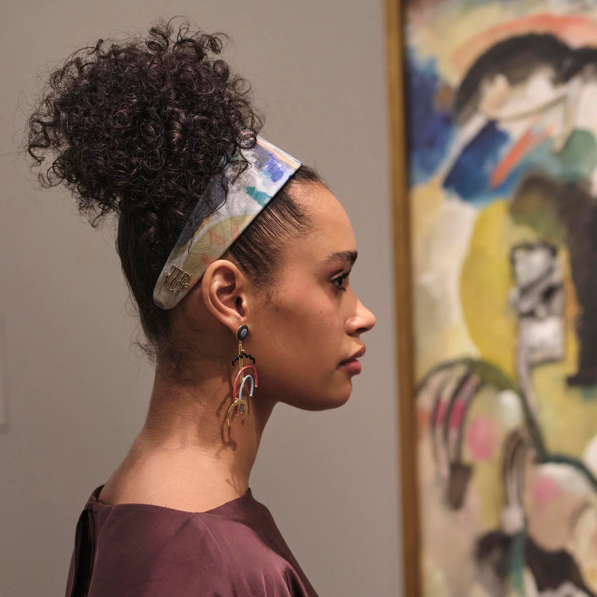 The MET X Lele Kandinsky Violett Improvisation Brigitte Embellished Headband