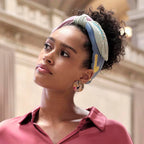 The MET X Lele Klee Black Columns In A Landscape Veronica Embroidered Headband