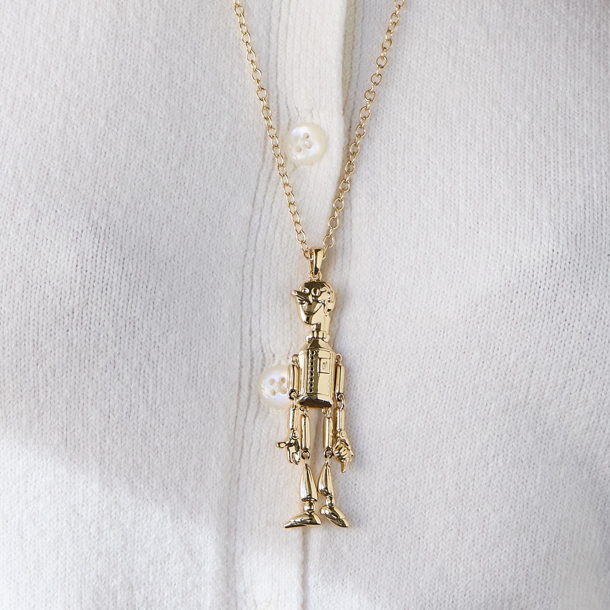 The New Wizard Of Oz
Tin Man Pendant
Necklace Lele Sadoughi
