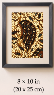 Printed Indonesian Batik Fabric Wall Art - Sikoasih product image