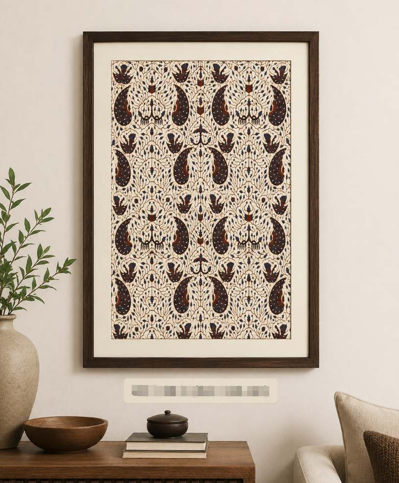 Indonesia Batik Fabric Wall Art - 刀纹 product image